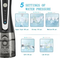 الخيط المائي لتنظيف ما بين الأسنان بالماء بتصميم ل...