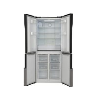 ثلاجة بابين دولابي 14.8 قدم (418 لتر) استيل، 4 أبو...