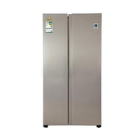 ثلاجة بابين دولابي 17.2 قدم (488 لتر) استيل، نظام...