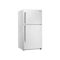 ثلاجة بابين بخار 21 قدم (594 لتر) أبيض، أرفف زجاجي...