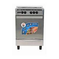 فرن غاز مصري 55*55 سم، 4 شعلات، إشعال ذاتي، أمان ك...