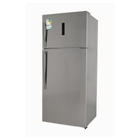 ثلاجة بابين بخار 18.9 قدم (535 لتر) استيل، شاشة تح...