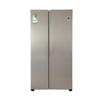 ثلاجة بابين دولابي 17.2 قدم (488 لتر) استيل، نظام...