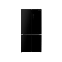 ثلاجة بابين دولابي 18.4 قدم (521 لتر) اسود استيل،...