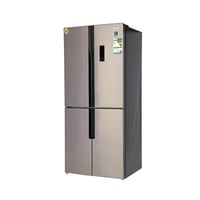 ثلاجة بابين دولابي 14.8 قدم (418 لتر) استيل، 4 أبو...