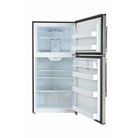 ثلاجة بابين بخار 21 قدم (594 لتر) استيل، أرفف زجاج...