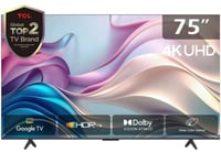 شاشة تي سي ال 75 بوصة 4K جوجل تي في 75V6