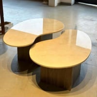 طقم طاولات وسط بديل رخام