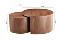 طاولة متداخلة خشب الجوز