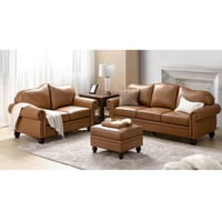 طقم كنب فاخر قماش جلد