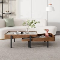 طا لات قهوة خشب جوز + بديل رخام