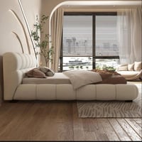 سرير مخمل مودرن