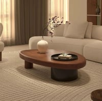 طاولة قهوة قشر جوز