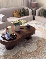 طاولة أرضية قشر جوز