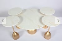 طقم طاولات رخامي