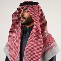 شماغ رواية دم غزال مع رمادي