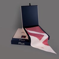 شماغ البسام بلس أحمر بيج