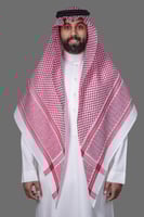 شماغ البسام بصمة 3 لون فاتح