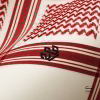 شماغ التاج أحمر بيج