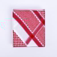 شماغ قولدن كلاسيك أحمر D12 ختم أسود