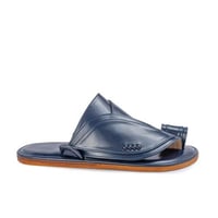 حذاء شرقي كحلي سادة نعل