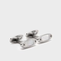 كبك فضي مع صدف أبيض SIM52