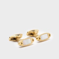 كبك ذهبي مع صدف أبيض SIM50