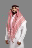 شماغ البسام بصمة 4 لون غامق