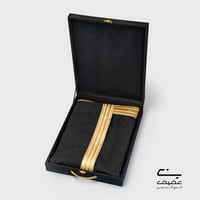 مشلح الفخامة أسود ذهبي