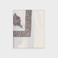 شال كشميري ملكي تطريز بيج Q6