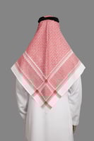 شماغ البسام بصمة 4 لون غامق