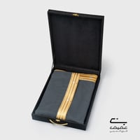 مشلح الفخامة رمادي ذهبي