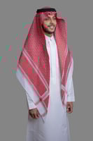 شماغ البسام البصمة أحمر مميز