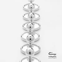 إزرار تركيبة فرنسي لون فضي