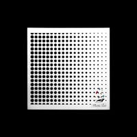 261 - ورق استنسل دوائر ثلاثي الأبعاد 13سم * 13سم