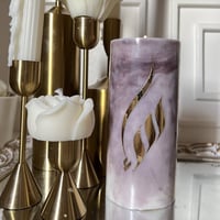 شمعة الاحرف الرخاميه