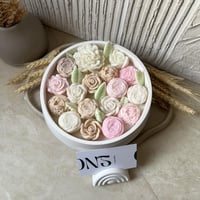 شمعة الورود الملونه