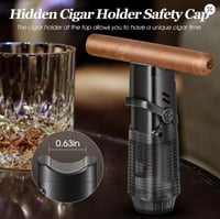 ولاعة للسيجار مع حامل للسيجار