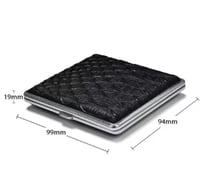 علبة سجائر جلدية فاخرة سعة 20 سيجارة