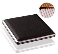 علبة سجائر جلدية فاخرة سعة 20 سيجارة