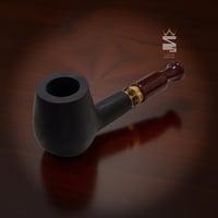 غليون تبغ مصنوع يدويًا ثلاثي الأقسام مع ملحقات