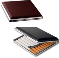 علبة سجائر جلدية فاخرة سعة 20 سيجارة