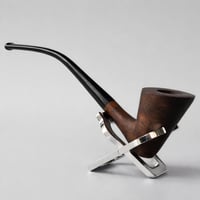 غليون تبغ خشبي يدوي من الأبنوس طراز Churchwarden