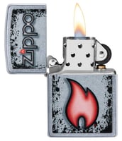 ولاعة زيبو 49576 - ZIPPO LIGHTER FLAME DESIGN 4957...