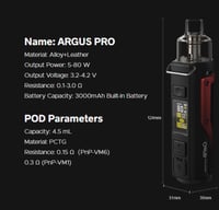 جهاز ارجوس برو من شركة فوبو - VOOPOO ARGUS PRO KIT