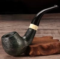 غليون خشبي منحني كلاسيكي