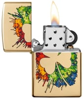 ولاعة زيبو 49125 - ZIPPO LIGHTER GRAFFITI CLOVER D...
