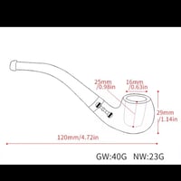 غليون تبغ كلاسيك أسود