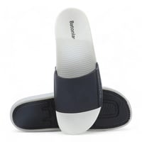 سليبر رجالي بنعال أبيض - أسود