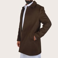 جاكيت رجالي طويل من باتونيا - بني